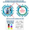 DA VINCI 50 Custom Business Card Poker Chips: Put Your Image, Logo, Contact Information on a chip and add Your own Text - Full Color 11.5 gram Poker Chips (Light Blue) view 2
