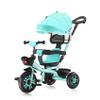 Oisei Kids Tricycle,Tricycle Stroller,Kid Stroller,5 in 1 Kids Trike Kids Tricycle Stroller with Push Handle,Removable Canopy/Guardrail,Adjustable Rotate Seat Baby Trike,Green view 1