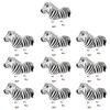 10Pcs Walking Animal Balloons Pet Balloons Farm Animal Balloon Foil Balloon for Party Decortion (Zebra) view 1