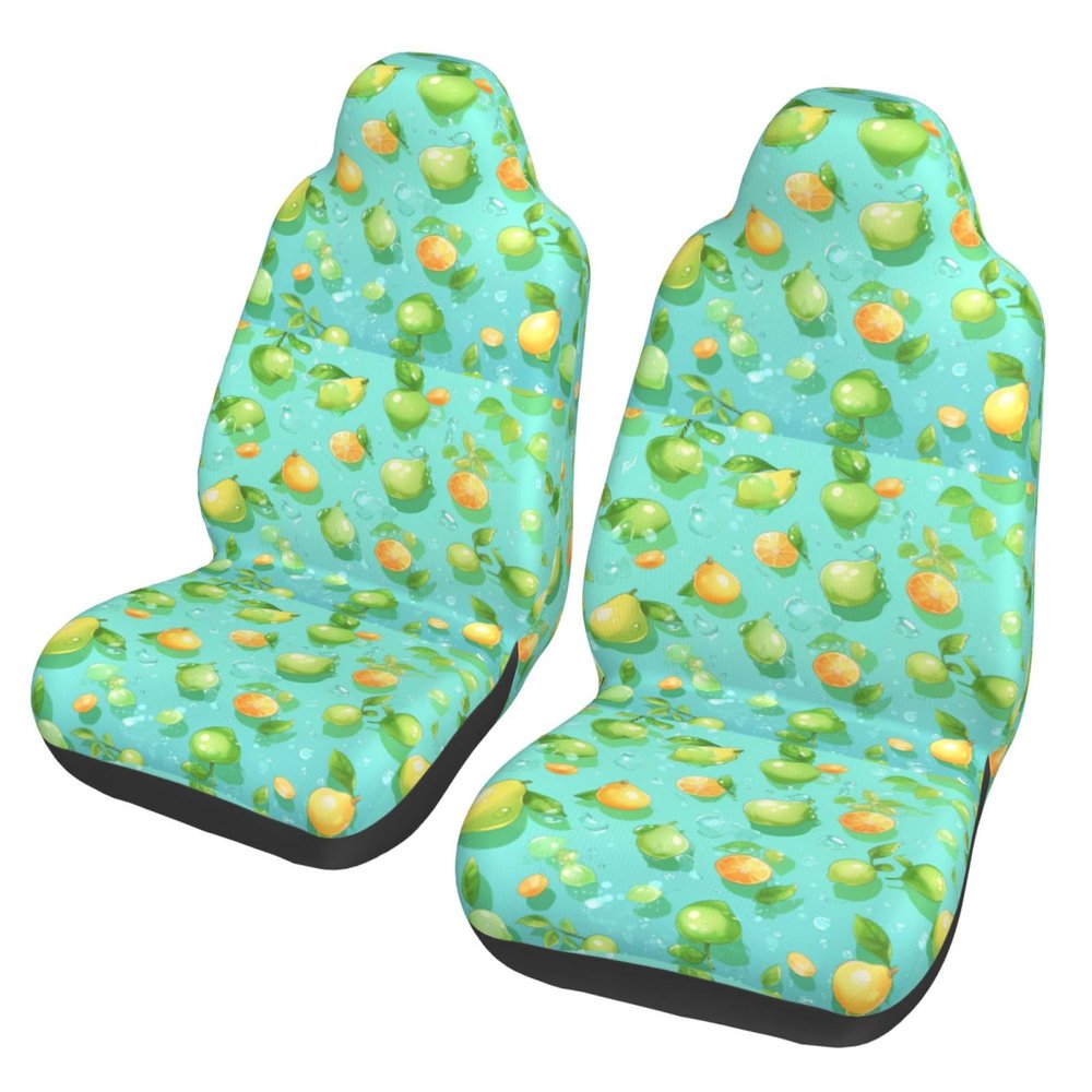 ViLlex Seat Covers Car Seat Cover Car Seat Protector Waterproof Universal Pear Cartoon Picture, Black
