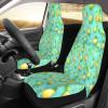 ViLlex Seat Covers Car Seat Cover Car Seat Protector Waterproof Universal Pear Cartoon Picture, Black view 3