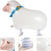 10Pcs Walking Animal Balloons Pet Balloons Farm Animal Balloon Foil Balloon (Pig) view 3