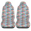 ViLlex Seat Covers Car Seat Cover Car Seat Protector Waterproof Universal Plaid Background Roses view 2