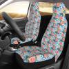 ViLlex Seat Covers Car Seat Cover Car Seat Protector Waterproof Universal Plaid Background Roses view 3
