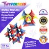 HyperTiles Hyperbolic Building Toy - 3" x 3" STEM Educational 3-Dimensional Adventure: 48 Tiles & 80 Connectors for Logic & Creativity - Infinite Shapes that Flex and Hinge - by Fun In Motion Toys view 2