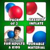 Red & Blue Kickball Set - (8.5 Inch) with Pump for Toddlers Kids & Adults - Indoor & Outdoor Gym Sports Toys - Fun Playground Balls for Kids Dodgeball, Four Square, PE, Games, Recess and More view 2
