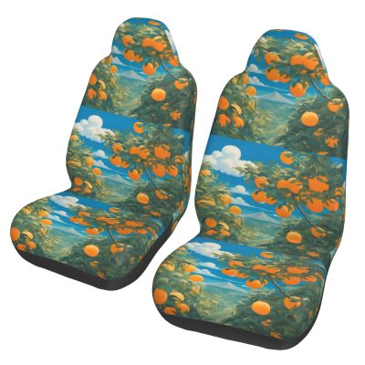 ViLlex Seat Covers Car Seat Cover Car Seat Protector Waterproof Universal Many Big Oranges