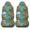 ViLlex Seat Covers Car Seat Cover Car Seat Protector Waterproof Universal Many Big Oranges view 2