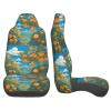 ViLlex Seat Covers Car Seat Cover Car Seat Protector Waterproof Universal Many Big Oranges view 4
