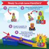 Peaceable Kingdom Crash Monsters Toddler Game - Learning Toys for 2 Year Olds and up, Preschool Games, Toddler Board Games - Develops Fine Motor Skills, Color Matching, Stacking Blocks view 3