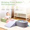 Climbing Toys for Toddlers , Foam Climbing Blocks with Ball Pit for Baby, 5-Piece Soft Toddlers Climbing Toy Indoor,Climbing Crawling Toys Soft Foam Blocks Activity Play Set(Balls not Included) view 4