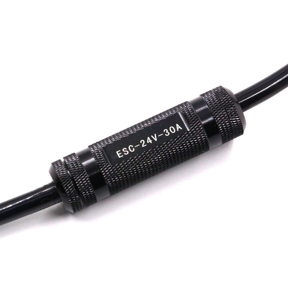 2-Way 30A IPX8 Waterproof ESC 2-6s 24V 5V/3A BEC Depth of 100M All Aluminum Alloy for Underwater Thruster RC Boat (Size : 1 Piece)