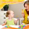 20PCS Sensory Bin Tools Toddler Plastic Fine Motor Montessori Craft Tweezers Plastic Tweezers for Kids Preschool Learning Activities Toys for Kids view 2