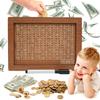 10000 Savings Challenge Box, Money Saving Box with Money Target and Numbers, Cash Vault Wooden Savings Box, Wooden Money Box, Coin Counter Piggy Bank for Adults, Wooden Coin Bank for Kids 10,000 view 1