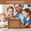 10000 Savings Challenge Box, Money Saving Box with Money Target and Numbers, Cash Vault Wooden Savings Box, Wooden Money Box, Coin Counter Piggy Bank for Adults, Wooden Coin Bank for Kids 10,000 view 2