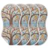 Kigai Art Tree Muslin Baby Burp Cloths, Large Absorbent Cotton Muslin Burp Cloths Set of 1, Washcloths, Face Towel, Bibs for Newborn Boys Girls, 11 x22 Inch view 3