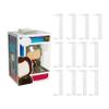 12-Pack Acrylic Shelves Wall Mount Compatible with Pop Figure Display in Box - No Drill Acrylic Floating Shelves Wall Display - for Collectible, Anime and Action Figurine Floating Shelves view 1