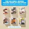 12-Pack Acrylic Shelves Wall Mount Compatible with Pop Figure Display in Box - No Drill Acrylic Floating Shelves Wall Display - for Collectible, Anime and Action Figurine Floating Shelves view 2