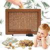 10000 Savings Challenge Box, Money Saving Box with Money Target and Numbers, Cash Vault Wooden Savings Box, Wooden Money Box, Coin Counter Piggy Bank for Adults, Wooden Coin Bank for Kids 2,000 view 1