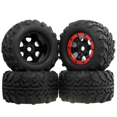 VERBANA 1:8 Rc Truck Car Beadlock Tires Wheel Diameter 160mm with 17mm Hex Kit Spare Part Fit for T-MAXX/E-MAXX 1:8 Rc Truck Car Accessories Part (Color : 4pc)