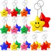 Vertintong 24 Pcs Star Stress Ball Bulk, Keychain Foam Star with Smile Face, Anxiety Relief Toys Gifts for School Reward, Carnival Prizes, Party Favors, Hand Exercise(Colorful) view 1
