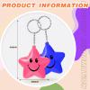 Vertintong 24 Pcs Star Stress Ball Bulk, Keychain Foam Star with Smile Face, Anxiety Relief Toys Gifts for School Reward, Carnival Prizes, Party Favors, Hand Exercise(Colorful) view 3