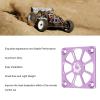 FLEXMAN RC Cooling Fan Cover, 1.57X1.57in Light Weight Aluminium Alloy Electric Motor Cooling Fan Cover for Remote Control Car or Other RC Toys and Models (Violet) view 3