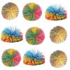16 PCS Sensory Fidget Stringy Balls, Multicolor Soft Rubber Bouncy Stress Balls, Pull Stretch Elastic Ball Toy Rainbow Fidget Party Favors view 1