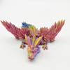 iBedding 3D Printed Dragon with Wings - Executive Desk Toys Articulated Crystal Dragon, Anxiety Relief Unisex Adults (Purple) view 1