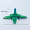 iBedding 3D Printed Dragon with Wings - Executive Desk Toys Articulated Crystal Dragon, Anxiety Relief Unisex Adults (Purple) view 4