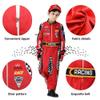 aicoaub Race Car Driver Costume Boys Racer Jumpsuit Kids Disfraz de Carro para Nio with Sunglasses for Toddler Halloween view 3