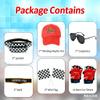 aicoaub Race Car Driver Costume Boys Racer Jumpsuit Kids Disfraz de Carro para Nio with Sunglasses for Toddler Halloween view 4