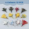 BOOJALOO Pull Back Airplane Toys Fighter Jets, Airplane Party Favors Plane Playset, Fighter Jet Toy, Plane Themed Kids Presents Toys for 3 Year Old boy (12 Pack) view 4