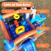 16x12FT Commercial Grade Bounce House Castle Inflatable, (Heavy Duty PVC), (1100w Blower)- 2 Slide, Ball Pit, Basketball Hoop, Obstacle - Bouncy House for Big Kid 5-12, Outdoor Party Toy Pool Backyard view 3