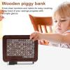 10000 Savings Challenge Box, Money Saving Box with Money Target and Numbers, Cash Vault Wooden Savings Box, Wooden Money Box, Coin Counter Piggy Bank for Adults, Wooden Coin Bank for Kids 1,000 view 4