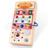 Asweets Montessori Busy Board for Toddler, Red Robot Sensory Board with 8 LED Shape Light Switches, Travel & Gift Toys for Kids view 1