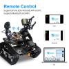 XiaoR GEEK Smart WiFi Robot Kit for Raspberry Pi 5 4B 3B, 4DOF Robotic Arm Track Tank Chassis Robot Car with HD Camera Ultrasonic Infrared Sensor Programming Project for 14+(without Raspberry Pi) view 3