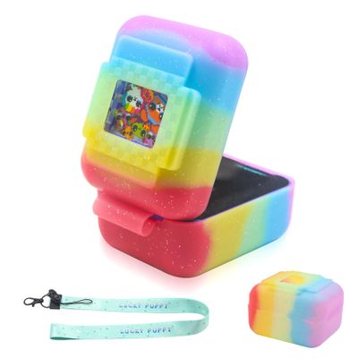 JAYOBGO Silicone Cover Case for Bitzee Interactive Toy Digital Pet, Silicone Protective Case for Bitzee Virtual Electronic Pets, Digital Pet Case Accessories for Bitzee with Lanyard,Color (Case Only)