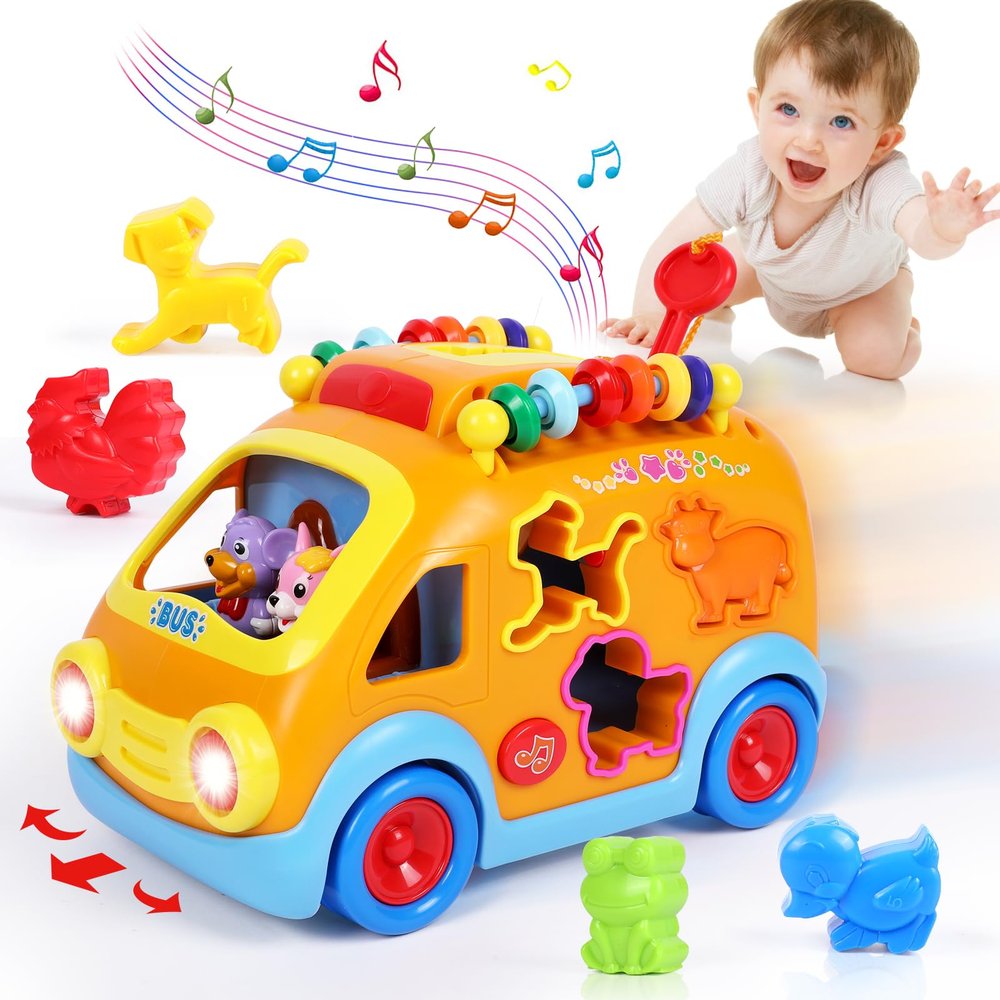 140 Pcs Animal Erasers for Kids with Musical Learning Toys for Toddlers 1-3