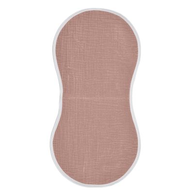 MCHIVER Rose Gold Burp Cloths for Baby Boy Girl Cotton Burp Rags Absorbent Muslin Towels for Unisex Newborn Baby 1PCS