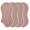 MCHIVER Rose Gold Burp Cloths for Baby Boy Girl Cotton Burp Rags Absorbent Muslin Towels for Unisex Newborn Baby 1PCS view 3