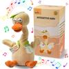 SWTOIPIG Talking Dancing Duck Toy Mimicking Recording Plush & Interactive Toy, Repeating What You Say, Neck Shaking Stuffed Toys, Talking Doll for Birthday Kids Gift for Boy & Girl view 1