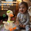 SWTOIPIG Talking Dancing Duck Toy Mimicking Recording Plush & Interactive Toy, Repeating What You Say, Neck Shaking Stuffed Toys, Talking Doll for Birthday Kids Gift for Boy & Girl view 2