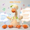 SWTOIPIG Talking Dancing Duck Toy Mimicking Recording Plush & Interactive Toy, Repeating What You Say, Neck Shaking Stuffed Toys, Talking Doll for Birthday Kids Gift for Boy & Girl view 3