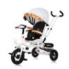 BEUDUOQI Kids Tricycle,Tricycle Stroller,Folding Kid Stroller,5 in 1 Kids Trike Kids Tricycle Stroller with Push Handle,Removable Canopy/Guardrail,Adjustable Rotate Seat Baby Trike,C view 1