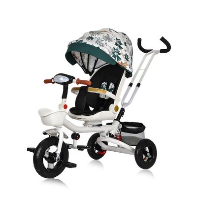 BEUDUOQI Kids Tricycle,Tricycle Stroller,Folding Kid Stroller,5 in 1 Kids Trike Kids Tricycle Stroller with Push Handle,Removable Canopy/Guardrail,Adjustable Rotate Seat Baby Trike,A