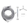 LIAPDG Zip Line Kit, Zip Line for Kids and Adults up to 330lb for Outdoor Backyard Stainless Steel Ziplines with Spring Brake and Safety Belt, for Camping Playgrounds Parties view 4