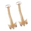 2X Mini Handcrafted Human Spine Skeleton Model Keychain School Teaching Aid view 1