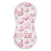 J JOYSAY Pink Christmas Cookies Gingerbread Baby Burp Cloths for Boys Girls Large 22''x11'' Cotton Burp Rags Extra Absorbent Soft 4 Layer Burp Cloths Pack for Boy Spit Up 1 Pack view 1