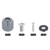 MECCANIXITY Aluminum Wheel Hex Hub 12mm Hex Extended Spacers Drive Adapter for RC Crawler Car Replacement, Grey view 3